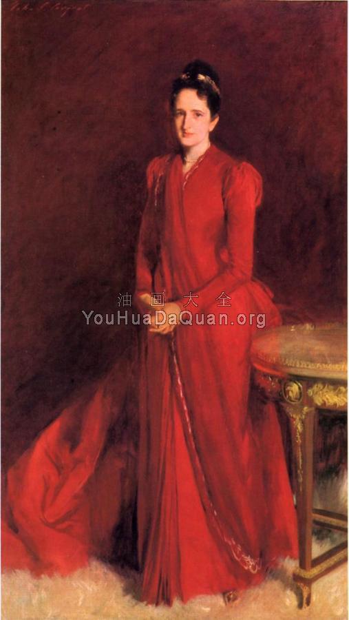 Portrait of Mrs Elliott Fitch Shepard - 约翰·辛格·萨金特